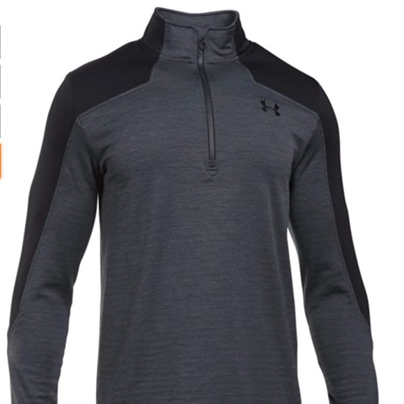 UA Expanse 1/4 Zip Fleece - Stealth Gray/Black - M - Picture 1 of 4
